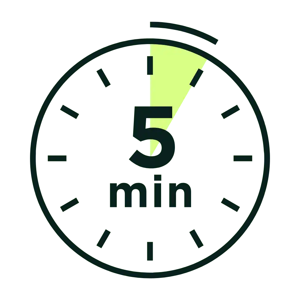 5-minute stopwatch illustration